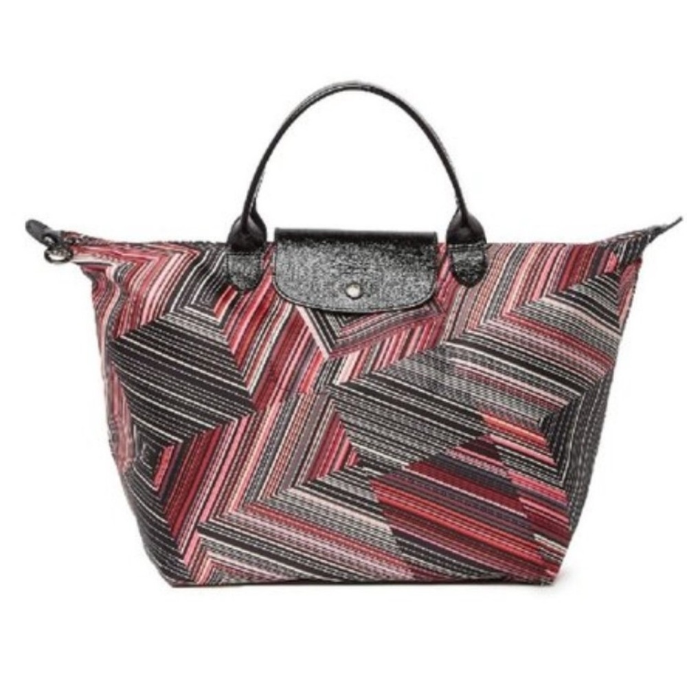 Longchamp limited edition Op Art bag from 2017 La Pliage Bag - excellent shape